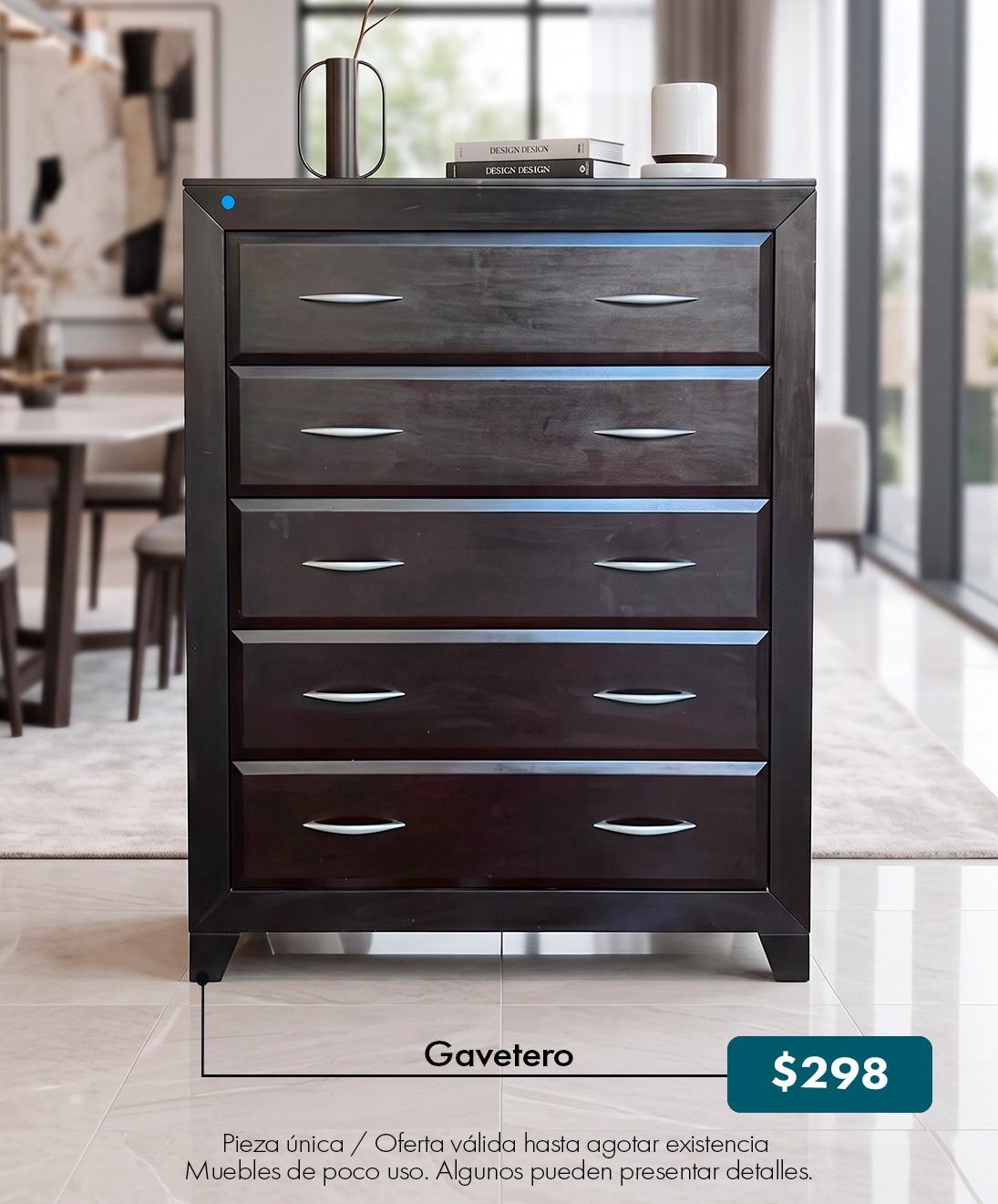 ¡En Dejavu cada visita es única porque todos los días tenemos nuevas piezas!🤩🛋️✨
Los precios NO incluyen ITBMS
Pieza única / oferta valida hasta agotar la existencia
Visítanos en: 📍entre la Av. Federico Boyd y Calle 50, Diagonal al Scotiabank, frente a la Fundación Gabriel Lewis Galindo.
Y CONTÁCTANOS a los 📞
Christopher 📲 +507 6948-4846
Edgardo 📲 +507 6944-6091
Anabel 📲 +507 6553-7970
Héctor 📲 +507 6833-1738
Yadisinia 📲 +507 6660-5478
#panamá #muebleria #furniture #desing #decoracion